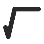 Sign Radical SVG Icon